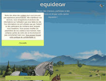 Tablet Screenshot of equideow.com